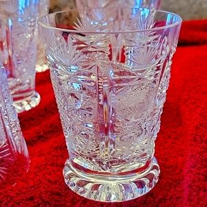 Brillant Cut Handblown Crystal Glasses